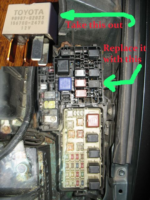 Where is the battery located in a 2004 toyota rav4